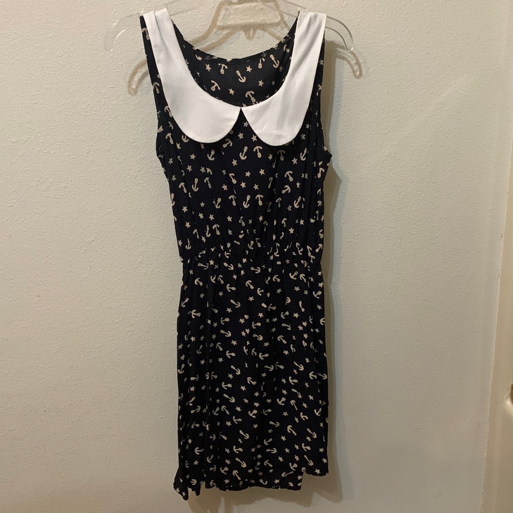 Patterned Collared Dress